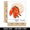 Groovy Hermit Crab on Beach Waterproof Vinyl Phone Tablet Laptop Water Bottle Sticker Set - 5 Pack
